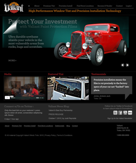 Valiant Auto Film Website